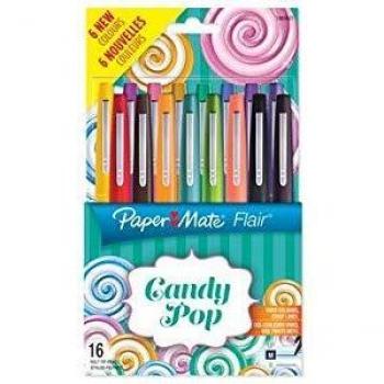 Paper Mate 2061395 - Paquete de 16 rotuladores, punta mediana