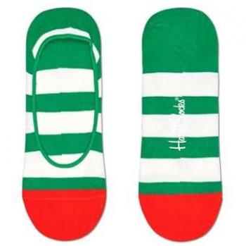 Calcetines Cortos No-Show Rayas Verdes y Blancas Unisex Talla 41-46 | Happy Socks