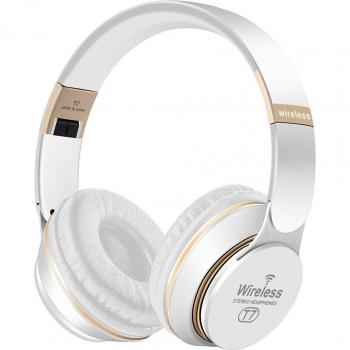 Auriculares Bluetooth Hi-Fi Estéreo con Cancelación de Ruido, Micrófono y Bajos Profundos - Livianos