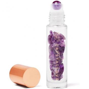 Crystallove - Botella de Aceite de Amatista 10ml con Cristales para Limpieza Facial Unisex