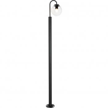 Farol moderno negro con cristal transparente 200 cm IP44 - Sfera