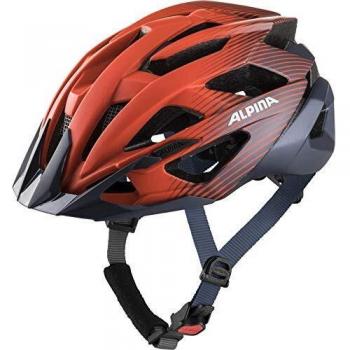 Alpina VALPAROLA Casco de Ciclismo, Unisex-Adult, Indigo-Cherry Drop, 51-56
