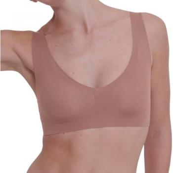 Sloggi Zero Feel 2.0 Wireless Bralette - Rose Brown, Size Large