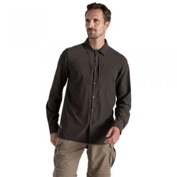 Craghoppers NosiLife Pro Long Sleeve Shirt in Woodland Green for Men