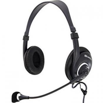 Sandberg HeadSet One - Auriculares con micrófono y control de volumen