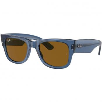 Ray-Ban RB0840SF Mega Wayfarer Asian Fit 668073 Anteojos de Sol para Hombre Azules