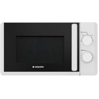 Microondas Libre Instalación Aspes AMWC2700 Blanco 20L 700W con Cavidad Cerámica y Temporizador de 30 Minutos