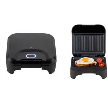 Sandwichera Grill Eléctrica Jata JEGR1165 750W con Placas Antiadherentes 21x14 cm