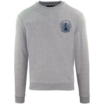 Aquascutum Men's Aldis Chest Logo Grey Sweatshirt - Size Small