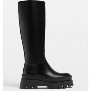 Stradivarius Heeled Boots Black