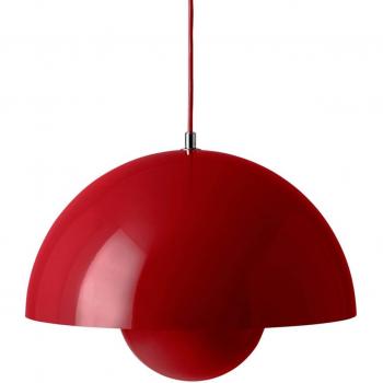Lámpara colgante Flowerpot VP7, Ø 37 cm, rojo bermellón