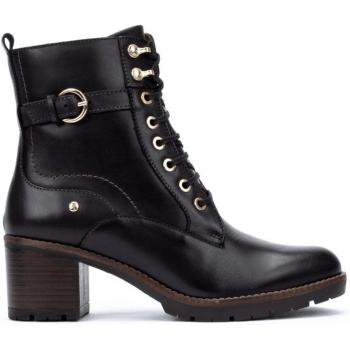 Botines Pikolinos Llanes W7H-8510 de piel de invierno para mujer con cordones y cremallera lateral