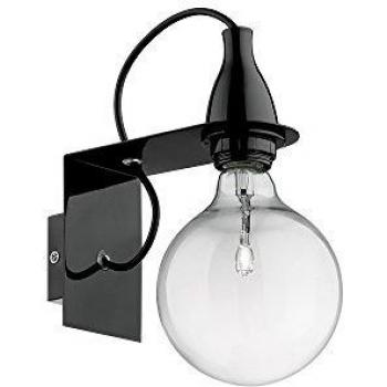 Aplique de diseño Minimal - negro, 1 bombilla