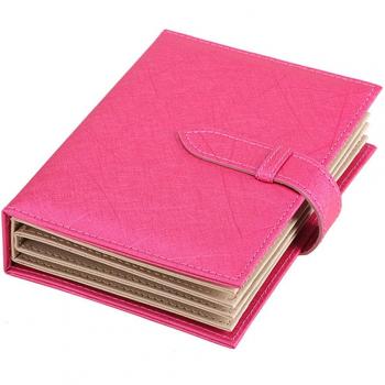 iSuperb® Libro de piel sintética para pendientes, joyas, bandeja de almacenamiento, organizador, caja para niñas, mujeres, novia, San Valentín, regalo, viajes, 18,5 x 14 x 4,5 cm
