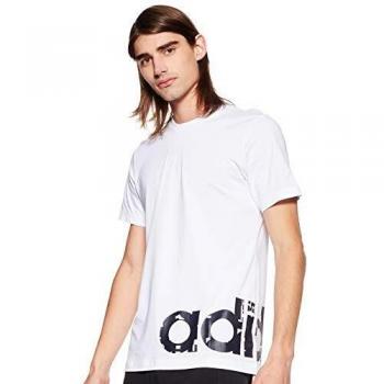 adidas M GRFX LNR T 2 Camiseta, Hombre, Blanco/Tintec, S
