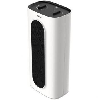 Termoventilador Cerámico Chequia 2000W Oscilante Blanco/Negro con Antivuelco y Termostato (38,5x17,5x12,8cm) - Estufa Portátil
