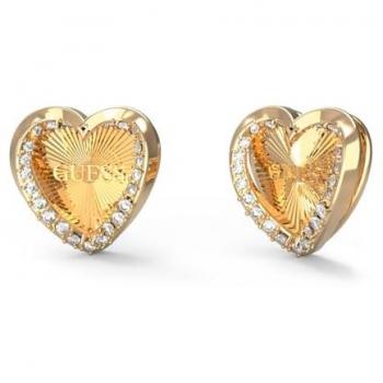 Pendientes de Corazón Mon Amour de Guess en Color Dorado