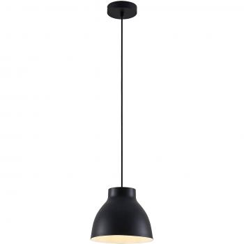 Lámpara colgante Mirella en negro de metal, 1 llama E27, para salón y comedor