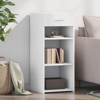 Aparador blanco de madera multicapa 40x42,5x93 cm
