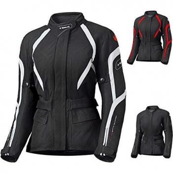 Held Shane - Chaqueta de motorista para mujer, color blanco y negro, talla XL