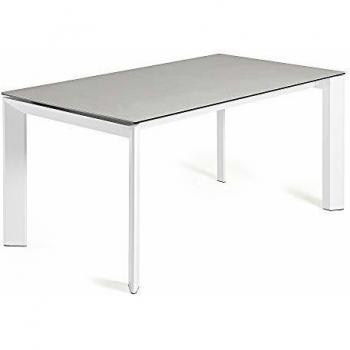 Kavehome mesa extensible axis 160220x90 blanco sobre hydra