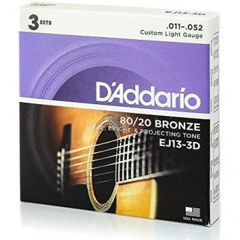 D´ADDARIO.PACK. JGOS GUIT ACUST EJ - 13/3D
