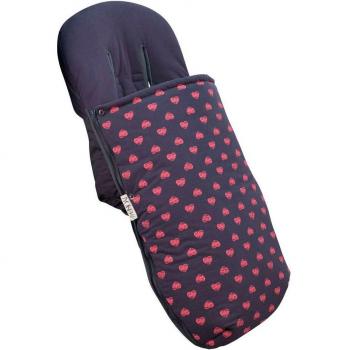 Saco Universal de Algodón Jyoko para Cochecito y Silla de Paseo - Impermeable y Aislamiento Térmico, modelo Fluor Heart