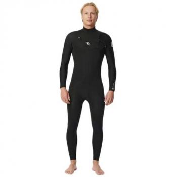 Rip Curl Traje de Neopreno Dawn Patrol Performance 4/3 mm con Cremallera en el Pecho y Mangas Largas, Color Negro, Talla XL