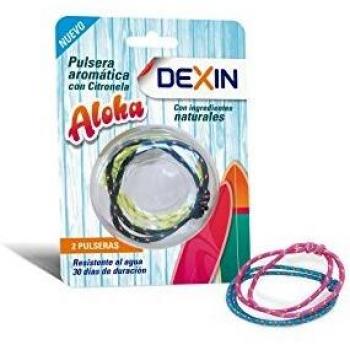 Dexin Aloha Citronella Mosquito Repellent Bracelets - 2 Units