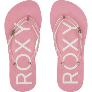 Sandalias de niños Roxy Viva Jelly rosa claro blanco, tamaño 28