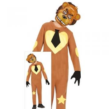 Disfraz de Oso Robot Peluche Asesino para Niños - Ideal para Halloween (5 a 6 años)