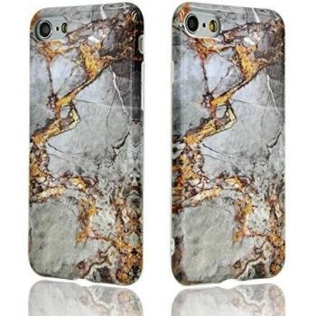 [iPhone 6 Plus Funda ] Sunroyal® [TPU Mármol Carcasa] Ultrafino Natural Patrón Piedra Mármol Cover Tapa Delgado Caso Parachoques [Anti-huella] Flexible Bumper Cubierta Caja del Teléfono para Apple iPhone 6 Plus 6s Plus