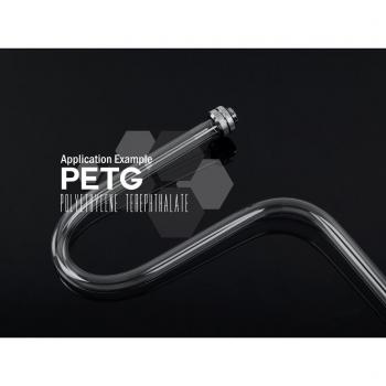 Bitspower None Chamfer PETG Link Tube 16/12mm, 100cm - transpare