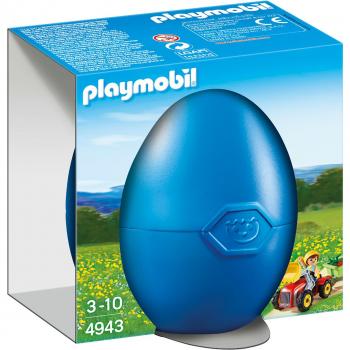 Playmobil 6105 - Huevo de Pascua Niño con Tractor