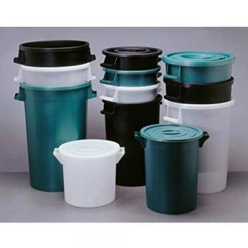 Cubo de basura apilable 100 lt - Ø 53 x h 66 cm - blanco