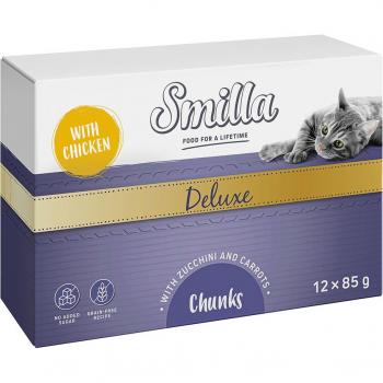 Smilla Deluxe Bocaditos con pollo, calabacines y zanahorias 48 x 85 g
