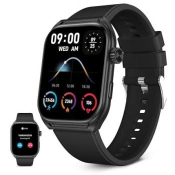 Smartwatch KSIX Urban Move, Pantalla AMOLED 2.06, Autonomía de hasta 5 días, Modos Deporte y Salud, Resistencia IP67, Color Negro