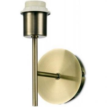 Aplique de pared Carlton Latón antiguo 1 bombilla 19,5cm E27 sin pantalla