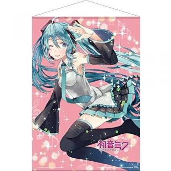 POPbuddies Hatsune Miku Póster Tela Pink Glitter Miku 50 x 70 cm