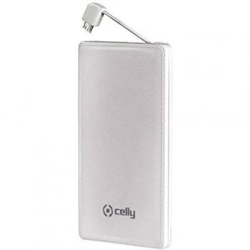 Celly PB3000WH - Batería externa, 3000 mAh, color blanco