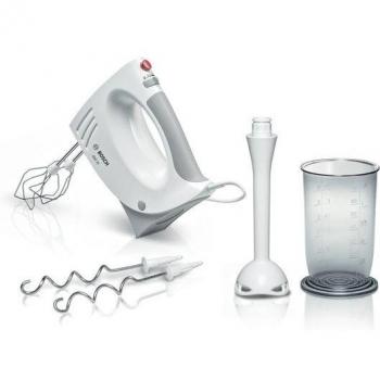 Bosch MFQ3540 Batidora de Repostería con Bol, 450W, 5 Velocidades, Color Gris y Blanco