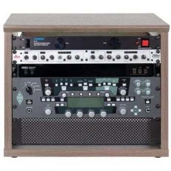 Gator Cases Elite Series Desktop 8U Studio Rack, Driftwood Gray