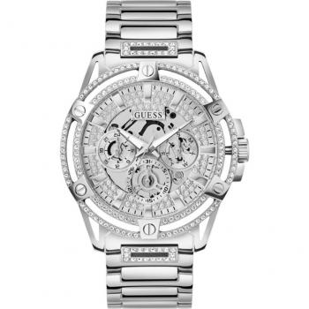 Guess - Reloj de hombre King GW0497G1 de acero y correa glitter silver