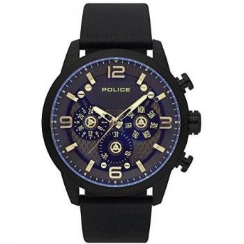 Police Reloj Multiesfera para Hombre de Cuarzo con Correa en Cuero PL15415JSB.02