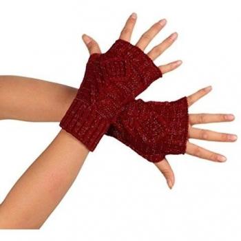 Vovotrade Guantes sin dedos de punto Brazo -mujer