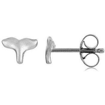 Córdoba Jewels | Pendientes en plata de ley 925 con diseño Colita Ballena Silver
