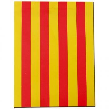 Verbetena - Bandera papel Senyera, 15x20 cm, bolsa 2x25 metros