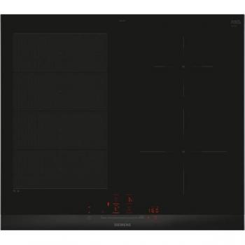 Placa de inducción empotrable Siemens EX675HEC1E, 60 cm, 4 zonas flexibles, color negro