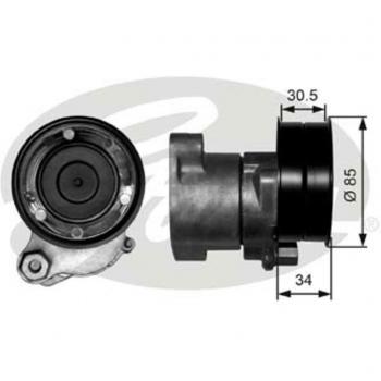 Correa poli V FleetRunner™ GATES T38571 con polea de inversión/guía y tensor de correa