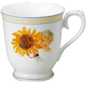 NARUMI (Narumi) Iwasaki Chihiro mug (baby and sunflower) bone china 50431-2635 (japan import)